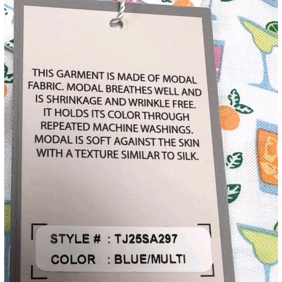 Age Of Wisdom Button Up Shirt Mens S White Multicolor Cocktails Print NEW NWT - Picture 9 of 13